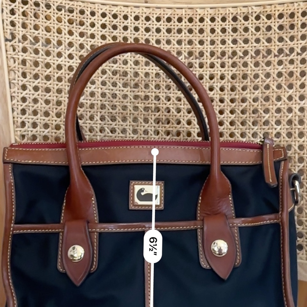Dooney & Bourke Black and Brown Satchel - Picture 7 of 8